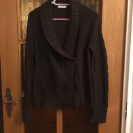 SWETER PAPAYA BRĄZ 42 (XL) ROZPI CIEPŁY