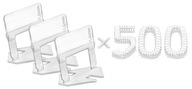 Zaciski/klipsy do poziomowania płytek 500 szt. 1,0/1,5/2,0/ mm