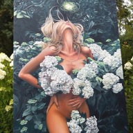 "Zwiastowanie" | Obraz Olejny 150x100cm | VibRaMy | Unikat