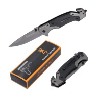 Nóż Turystyczny na Grzyby SCYZORYK Składany Browning Survival Nożyk 3-w-1