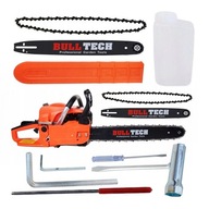 PIŁA ŁAŃCUCHOWA SPALINOWA BULL TECH 4.9KM + 2X PROWADNICA 18'' + 2X ŁAŃCUCH