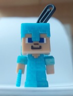 Figurka Kinder Joy Minecraft Funko Pop Steve Diamentowa zbroja zipper