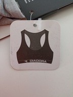 Śliczny biustonosz miękki top 67% bawełna markowyS szary