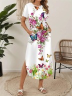 sukienka letnia kwiatowa maxi długa wyszczuplająca delikatna kobieca sexy