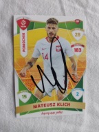 Karta panini autograf Polska Mateusz Klich PZPN