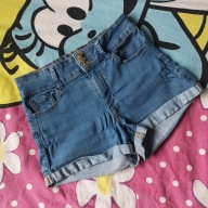 Szorty damskie basic denim z wysokim stanem Clockhouse 38/40 (546)