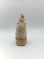 Pani kurka z jajeczkiem, świetna szkliwiona ceramiczna figurka 20cm