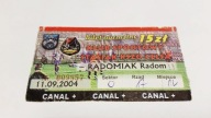 bilet STASIAK KSZO Ostrowiec - RADOMIAK Radom 2004