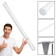 KARNISZ TELESKOPOWY PRYSZNICOWY BEZ WIERCENIA ROZPOROWY BIAŁY 50-80CM