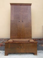 DĘBOWE LUSTRO ART DECO TOALETKA FRYZJERKA