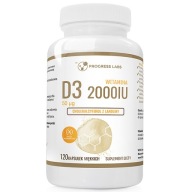 Suplement diety Progress Labs WITAMINA D3 2000IU 50µg Softgel kapsułki