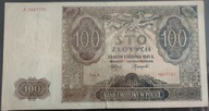 100 zł. 1941 seria A stan III Generalna Gubernia