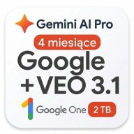Kod Google One AI Premium 2TB + Gemini Advanced na 4 miesiące