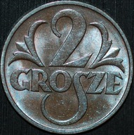 2 grosze 1937 - menniczy egzemplarz