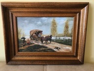 Obraz olejny Powrot z targu