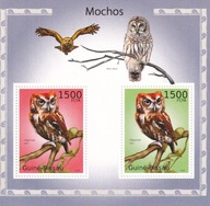 Gwinea Bissau 2010 ** cena 5,90 zł kat.7,50€ (3) - ptaki, sowy