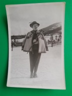 PRL kobieta strój góralski Zakopane 1957 (410b)