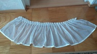 Bardzo delikatna biała zadrostka - 210cm/110cm/40cm !!