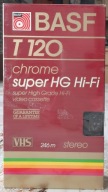BASF T 120 chrome super Hi Fi , nowa . VHS