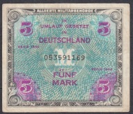 Niemcy 5 Marek 1944 Rosenberg 202a (druk USA)