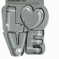 FOREMKI DO WYKRAWANIA CIASTEK LOVE