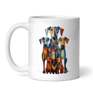 Kubek z psami, pies, psia rodzina 330ml