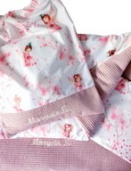 KOCYK pościel DO PRZEDSZKOLA żłobka 100x130cm wafel HAFT imię+WOREK +podusi