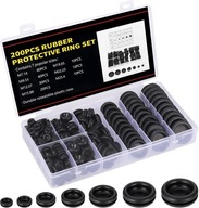 200x PRZELOTKI GUMOWE ZATYCZKI DO OTWORÓW USZCZELKA PRZEWODÓW ZESTAW