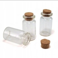 5szt Szklana fiolka buteleczka z korkiem słoiczek 20x40