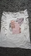 Cream bluzka biala falbanka koronka roz XL j nowa