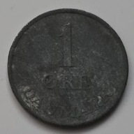 *DANIA [0644]*1 ore 1967 Król Fryderyk IX, Korona, Monogram DANMARK *1 ORE