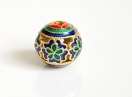 Kula otwór kwiat kwiatek ażur drogocenna EMALIA Cloisonne