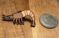 Piękny pin przypinka Krewetka