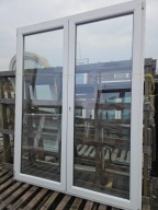 OKNO/DRZWI Balkonowe Dwuskrzydłowe Plastikowe PCV 180x232cm Białe