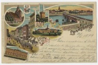 G45 Gruss aus Landsberg a/W Gorzów Wielkopolski Wczesna litografia 1899 r