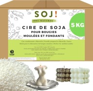 Wosk sojowy 5 kg do świec 100% naturalny NON-GMO