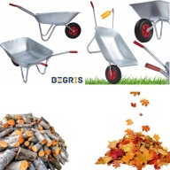 TACZKA OGRODOWA MOCNA METALOWA BUDOWLANA OCYNKOWANA 120 L