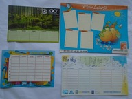 PLAN LEKCJI STARY 4 sztuki + ZAKŁADKI DO KSIĄŻEK 5 sztuk