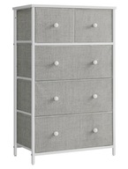 Komoda Songmics 56 x 30 x 93cm biały, szary białe