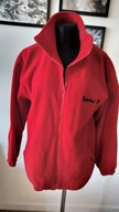 Bluza damska XL gruby polar czerwona miła kieszenie zgrabna