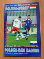 PROGRAM POLSKA-SAN MARINO WĘGRY 29.3,2.04 2003 R