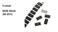 Rezystor pomiarowy SMD 30mR 0,030R R030 2W 1% 2512 --5 sztuk--