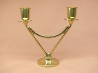 świecznik z mosiądzu - nowy