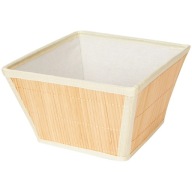 KOSZ KOSZYK PUDEŁKO ORGANIZER BAMBUS MISA 25x25x15
