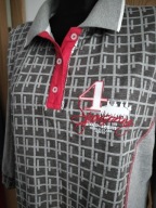 Bluzka damska 44 efektowna polówka idealna 2XL polo bawełna strecz