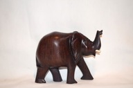 Słoń Rzeźba afrykańska Mahoń