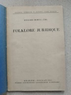 Ryszard Horna (ĆSR) Folklor Juridique 1952 ETNOGRAFIA