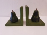 Rzeźba DREWNIANY Stojak ,Podpórka na książki ANGIELSKIE GRUSZKA