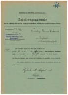 Potwierdzenie odbioru 1917 Rybnik sąd Czechy