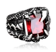 Sygnet Czerwone Oko w Pazurach B biker moto rock